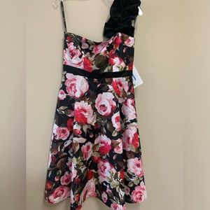 Liu Jo floral strapless dress new with tags size 4-6 Small